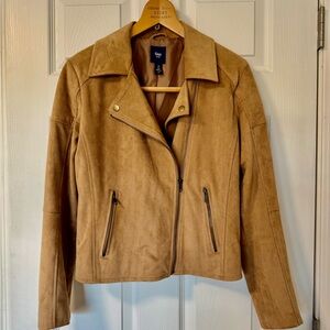 GAP Women's Tan Faux Suede Jacket